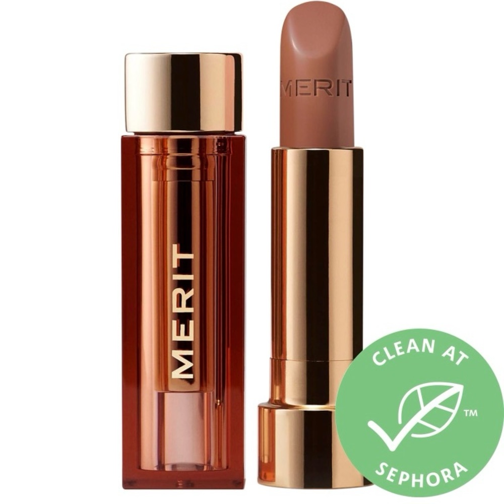 Gently Used, Merit Signature Satin Lipstick, shade Baby